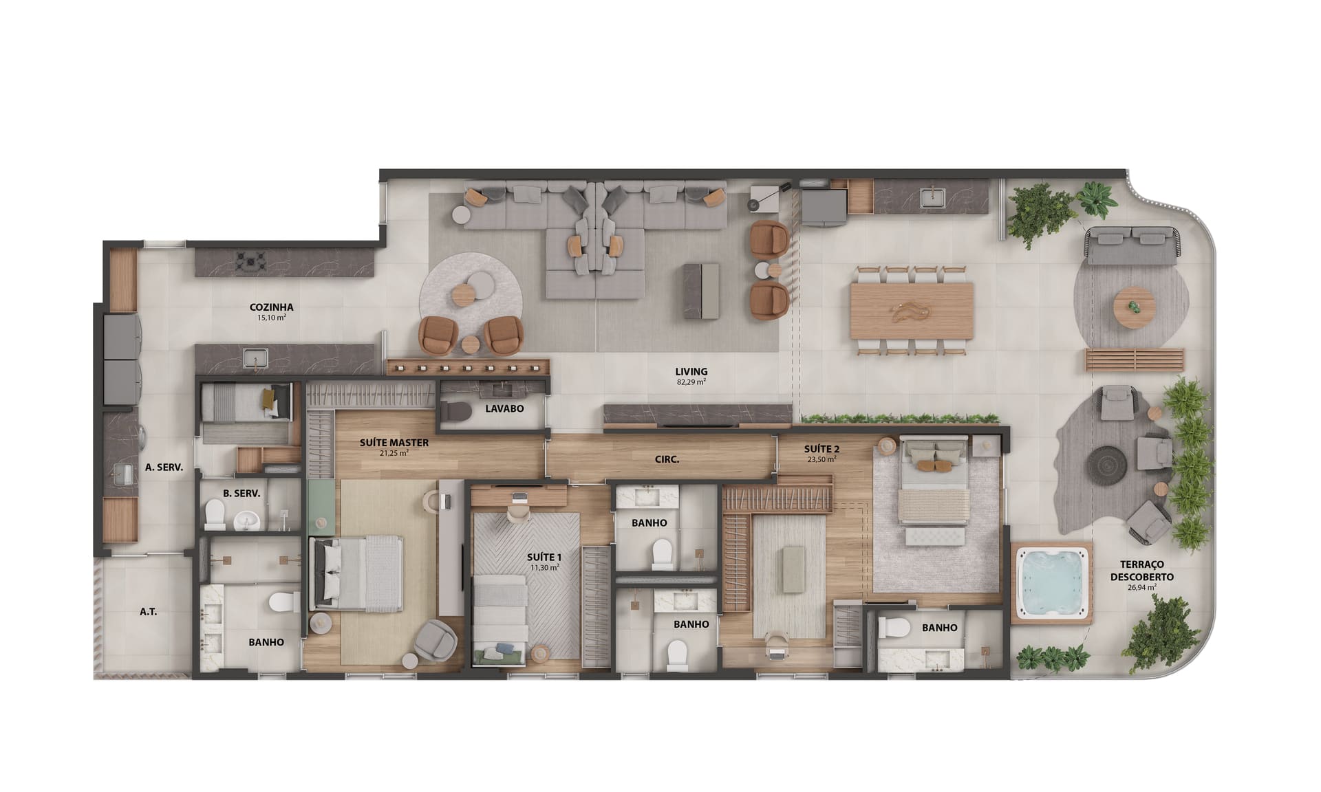 APTO TIPO SUITE AMPLIADA