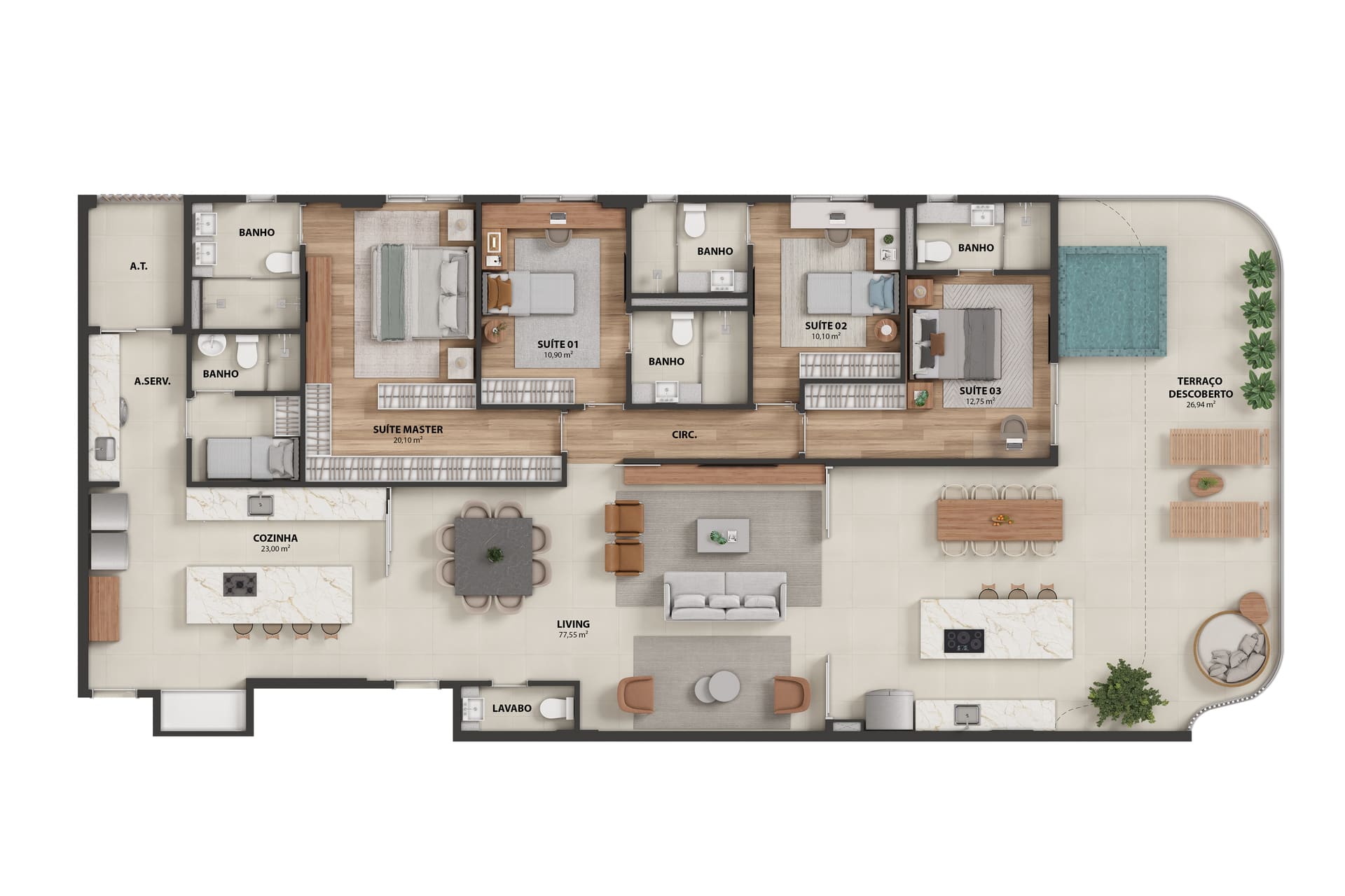 APTO TIPO 3 PAV COLUNA 2