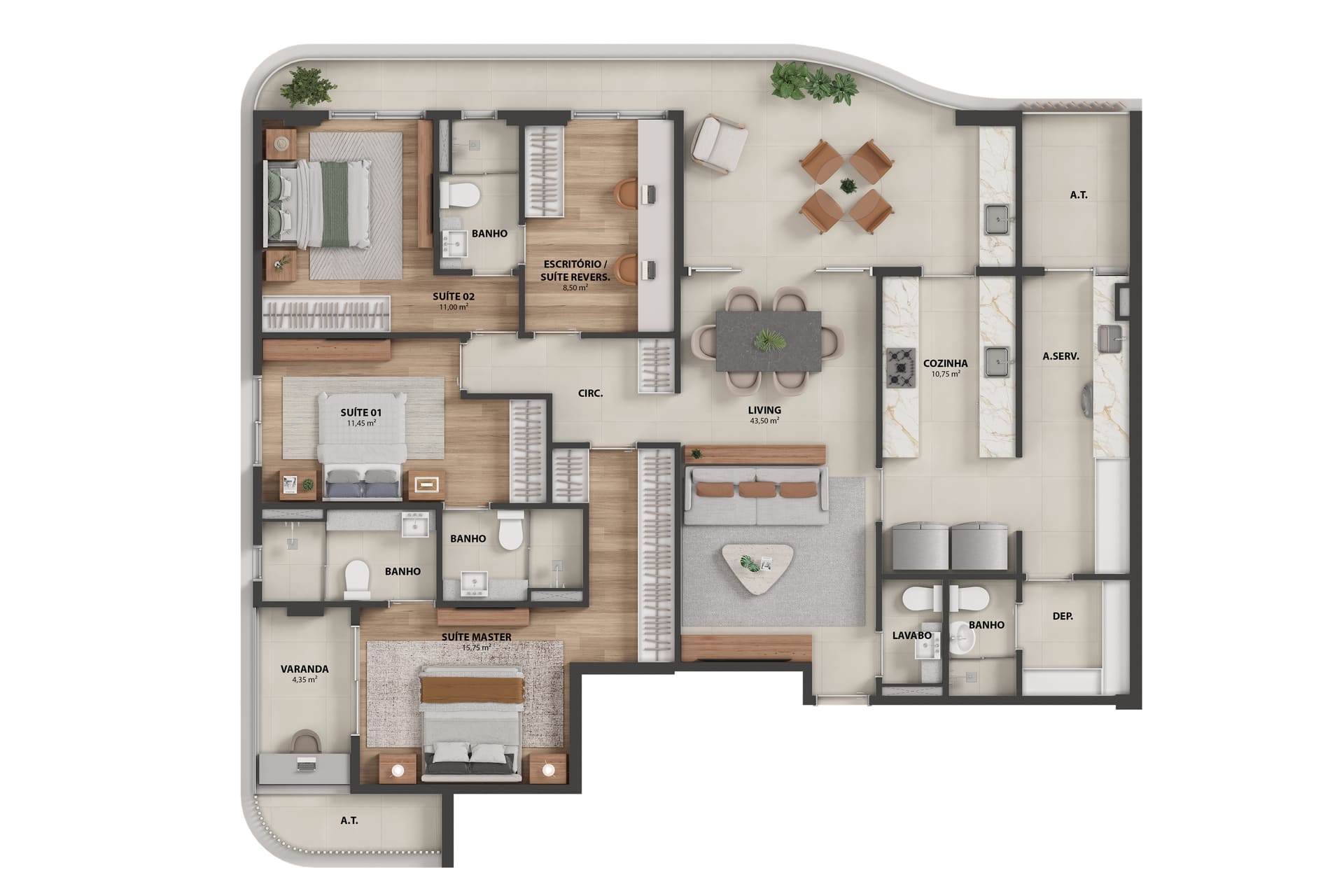 APTO TIPO 4 PAV COLUNA 3