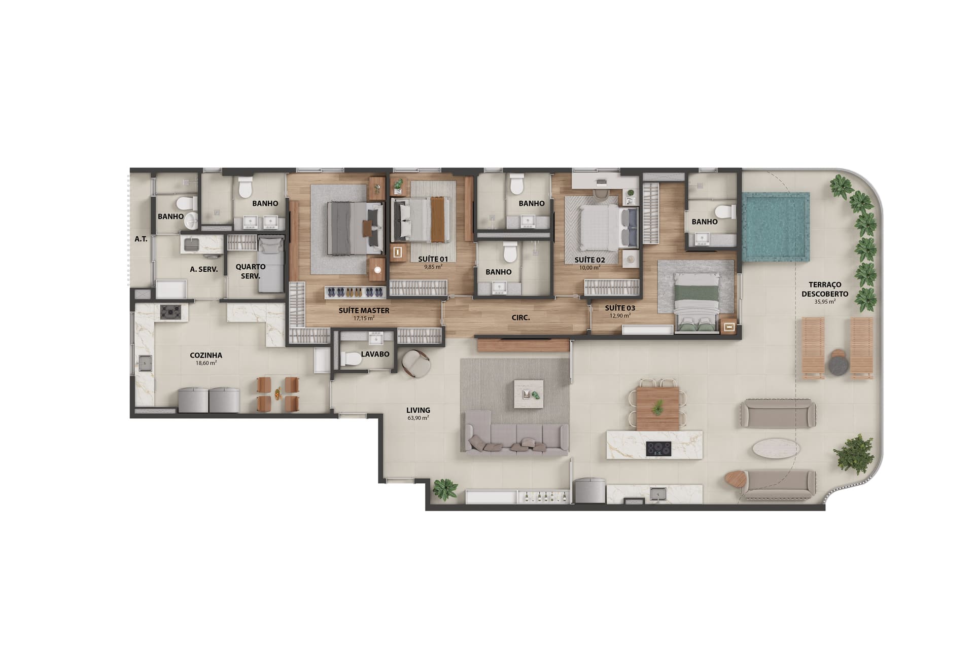 APTO TIPO 9 PAV COLUNA 2