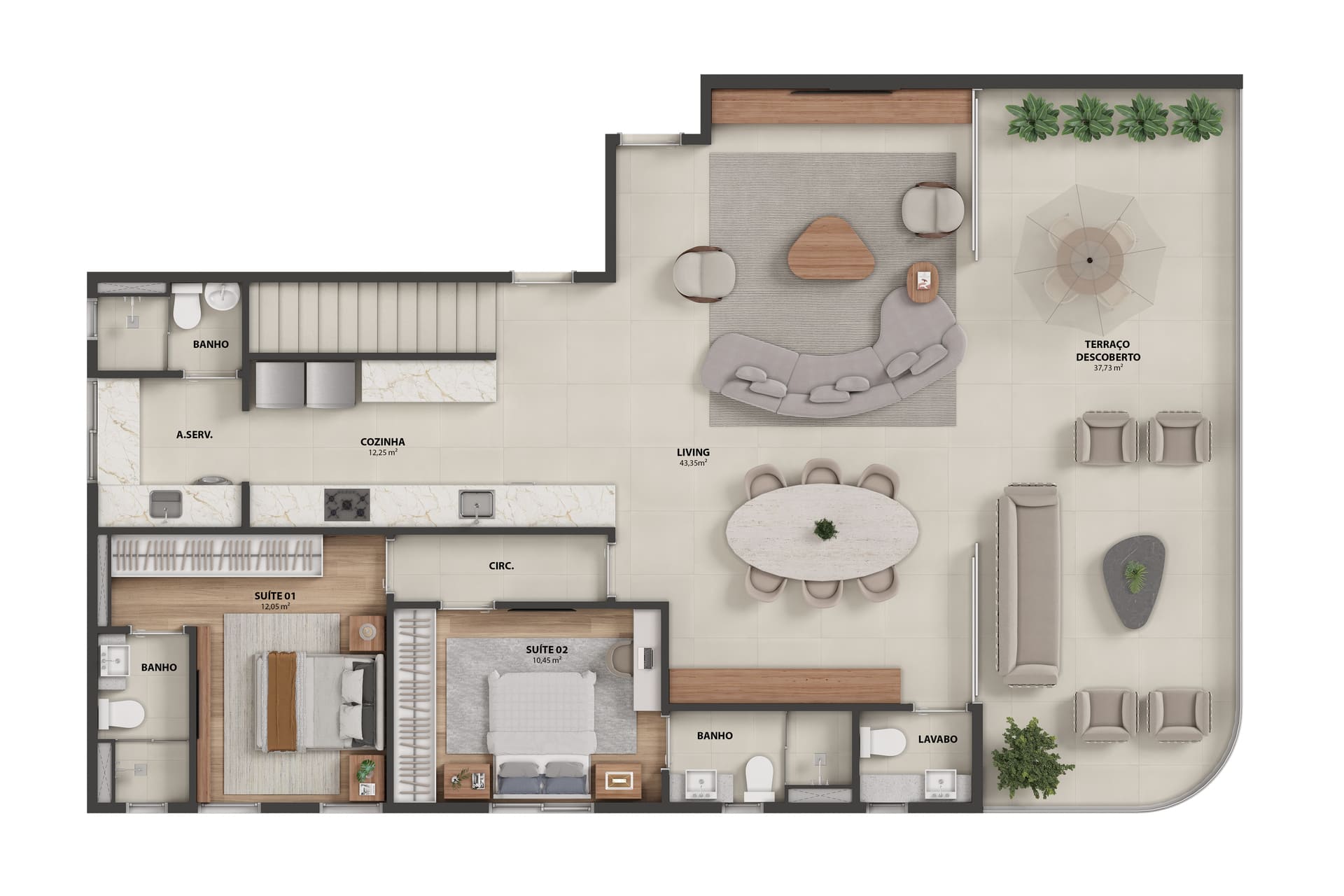 APTO COB 10 PAV COLUNA 1 DUPLEX INF